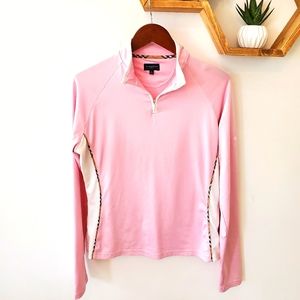 Burberry Golf Pink pullover Med/large long sleeve